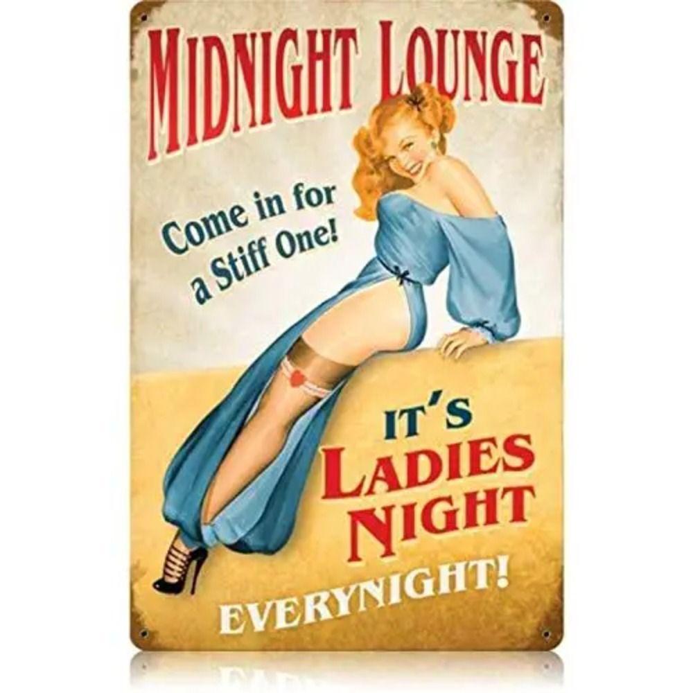 Vintage Girl Metal Sign Poster Retro Wall Art Home Decor Bar Club Man Cave Decoration 20x30cm