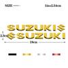 2pcs For Suzuki Stickers GSXR1000 GSR600 GSXS1000 Accessories 3D Tank Decal Logo Emblem Gold Silver Black Red Motorcycle Sticker