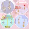 BEEFLYING 20PCS Golden Cubic Zirconia Earring Hooks Ear Wires Findings with Dangle Loops for Women DIY Jewelry Making Crafts