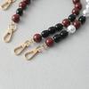 New Fashion Boutique Woman Bag Accessory Brown Red Bead Chains Cute Acrylic Luxury Strap Women Elegant Bag Acrylic Handle Chain