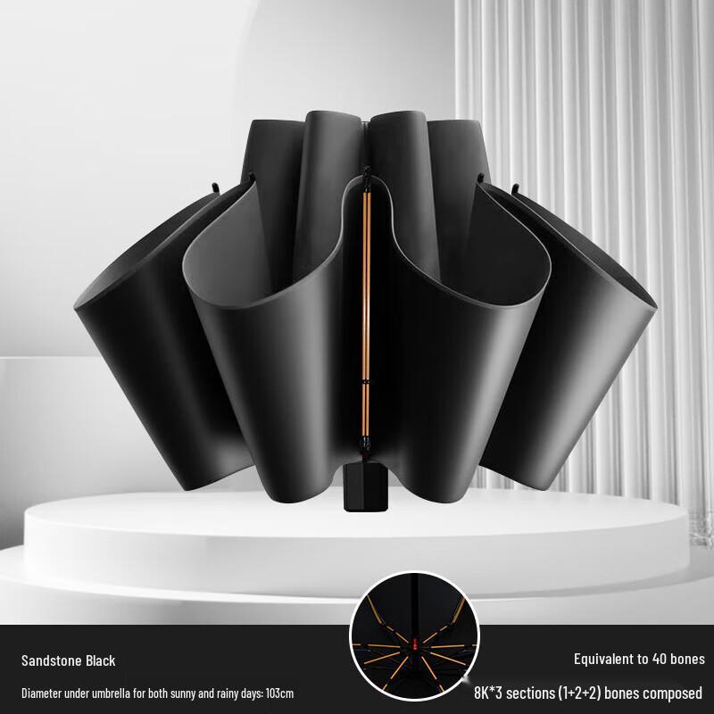 

Hongye Manual 3-Fold Sun Rain Umbrella