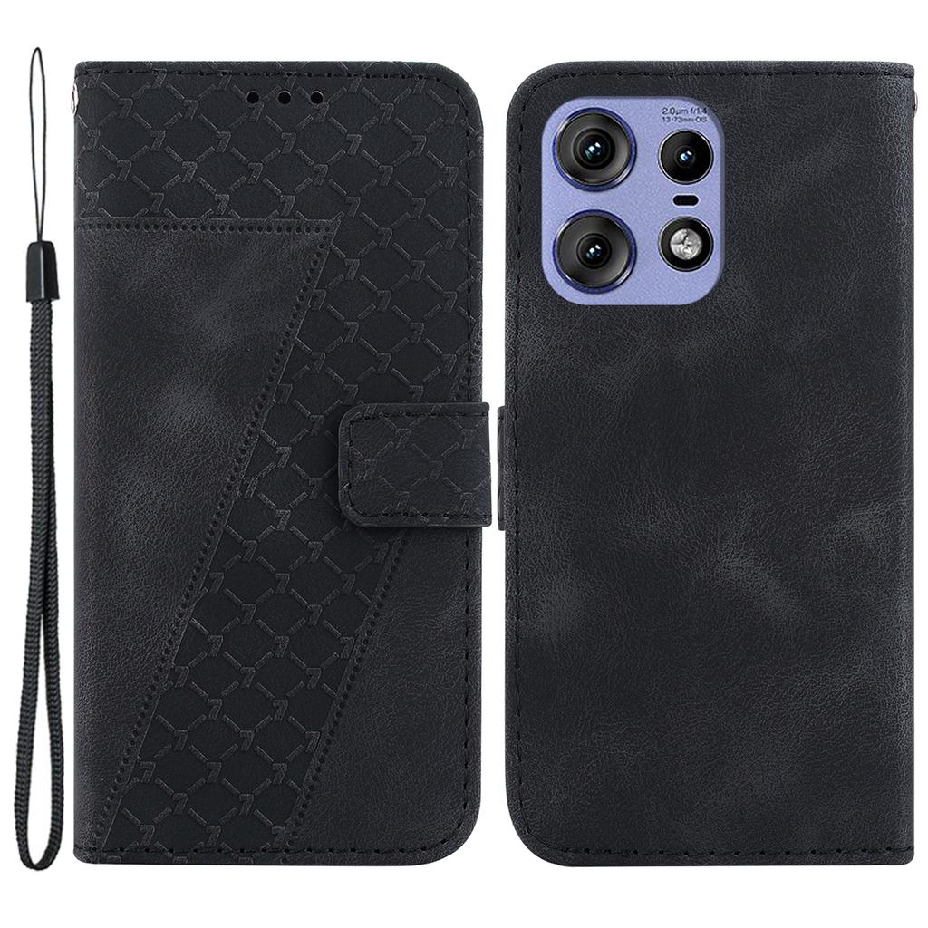 For Motorola Edge 50 5G/Edge 50 Pro 5G Case 7-Shape Imprinted Wallet Leather Phone Cover