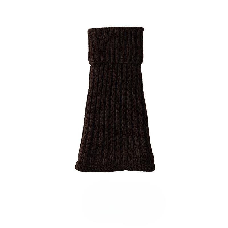 

Autumn and Winter Warm Pile Socks for Women, Trendy and Slimming, Versatile Solid Color Mid-length Socks 1 pair колір темно кави