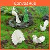 Realistic Cartoon Peacock Resin Miniature Ornament Modern Simple Style Peacock Figurine