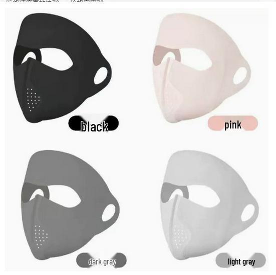 

Newcomer Discount: Facekini Full Face Sunscreen Mask - Summer UV Protection, Ice Silk, Lightweight, Breathable