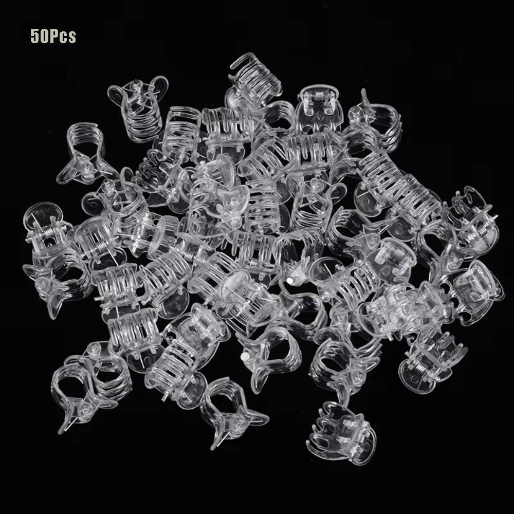 50Pcs Set Plastic Plant Fixing Clip Flower Grow Reusable Orchid Clips Supporting Stems Upright Branch Vine Clip Plant Accessory