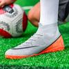 Professional Soccer Shoes TF Teenagers Durable Looking HighTops Training Shoes Adult Outdoors Non Slip Football Shoes