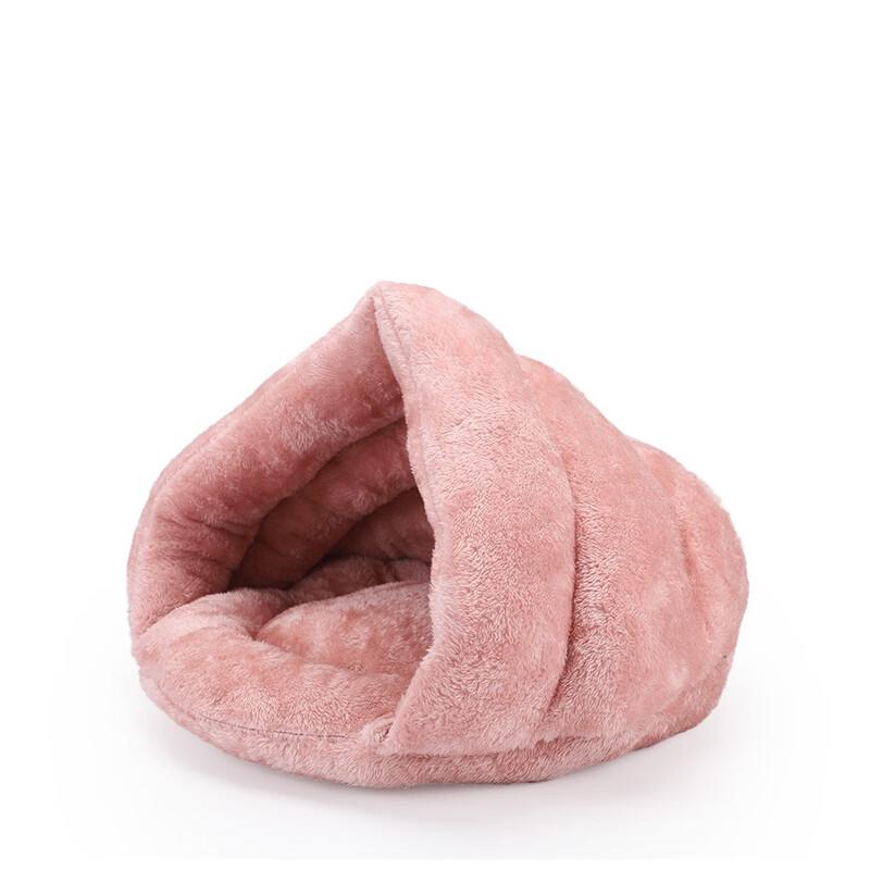 Winter Warm Semi-Enclosed Coral Fleece Pet Bed