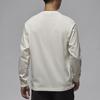 Jordan Wordmark Series Solid Color Comfortable Crew Neck Long Sleeve T-Shirt Men Tops Sail Legendary-Light-Brown FZ9753-133