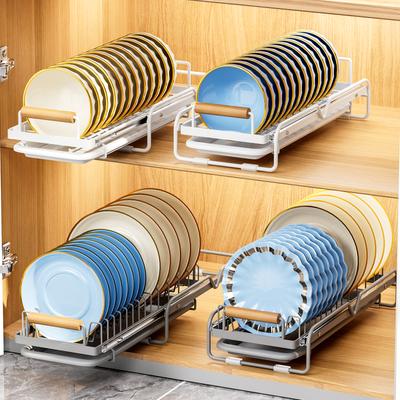 Pull Out Kitchen Storage Rack Cabinet Sliding Organizer Drawer Storage Tray Seasoning Bottle Storage Basket Kitchen Organizer