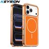 KEYSION Strong Magnetic Phone Case for MagSafe for iPhone 13 14 15 16 17 Pro Max 17 Air 16 Plus TPU+PC Shockproof Wireless Charging Phone Cover