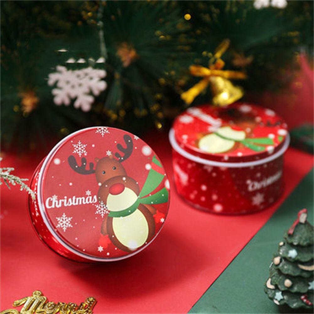 Supplies Candy With Lids Cookie Box Christmas Tin Gift Box Storage Containers Tinplate Gift Boxes