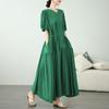 Short Sleeve Rayon Plus Size Vintage New In Dresses for Women Casual Loose Long Summer Dress
