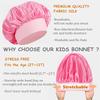 Kids Sleeping Cap Satin Night Sleep Cap Wide Band Elastic Turban Headwear Bonnet Hair Care Cap Infant Bonnet Toddler Hat