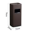 Large Capacity Trash Can Rectangular Trash Bin Office Litter Bins 12 Liters Dustbin Garbage Recycling Cube Wastebins with Lid