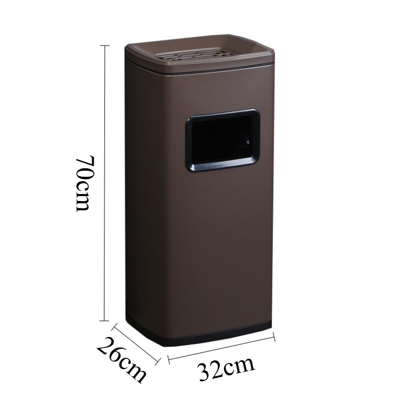 Large Capacity Trash Can Rectangular Trash Bin Office Litter Bins 12 Liters Dustbin Garbage Recycling Cube Wastebins with Lid