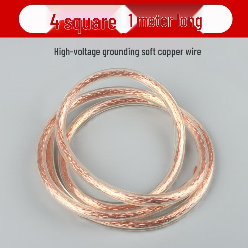 High Voltage Grounding Cable: Soft Stranded Copper, 1016/35/25 SQMM, Transparent Copper Core