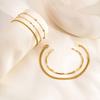 Gold Plated Thin Chain Bracelets for Women Stack, Cuff Bangle Bracelet Waterproof Jewelry Wholesale Dropshipping