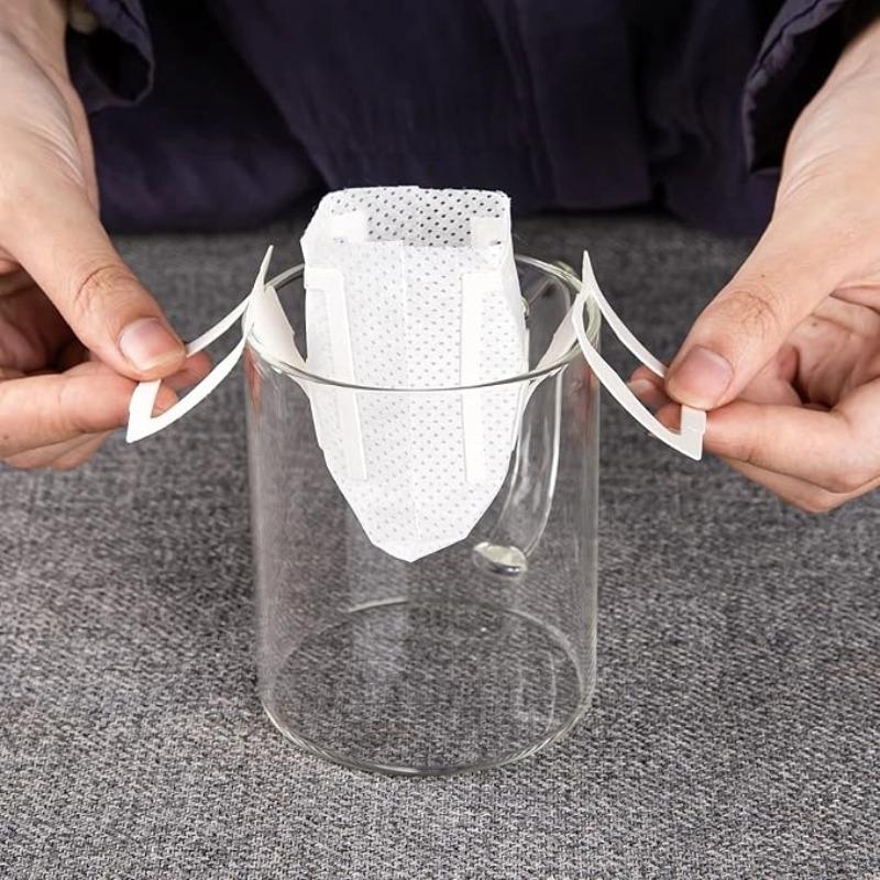 Coffee Filter Paper Bags 50/100/200pcs Disposable Drip Coffee Bag Handle Hanging Ear Espresso Coffee Accessories Tea Tools