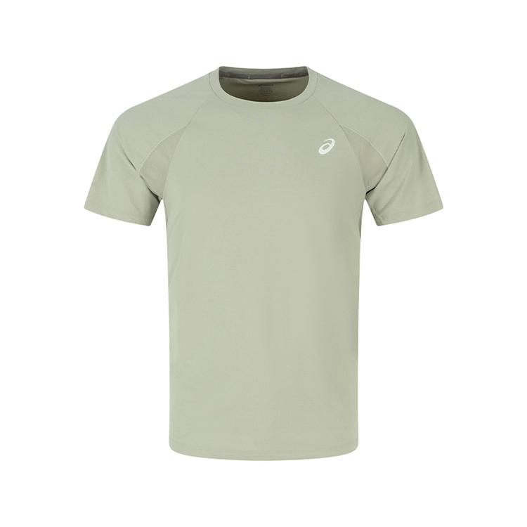 Asics Reflective Moisture-Wicking Quick-Dry Running Crew Neck Solid Color Short Sleeve T-Shirt Men Tops 2031F359-300