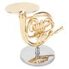 Miniatur Waldhorn Zartes Goldenes Mini-Instrument Ornament Dekoration für Musikliebhaber
