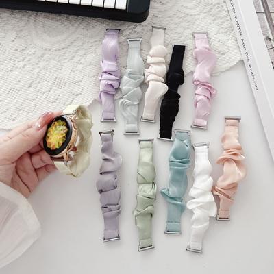 18mm 20mm 22mm Smart Watch Band Watch Strap- Ice Silk Fabric for Lday Women Girl HUAWEI Watch GT3 GT2 Samsung Galaxy Watch  Amazfit