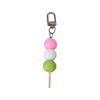 Colorful Acrylic Keychain Simulated Meatball String Keyring Unique Food Model Bag Charm Decoration Key Chain Attachment