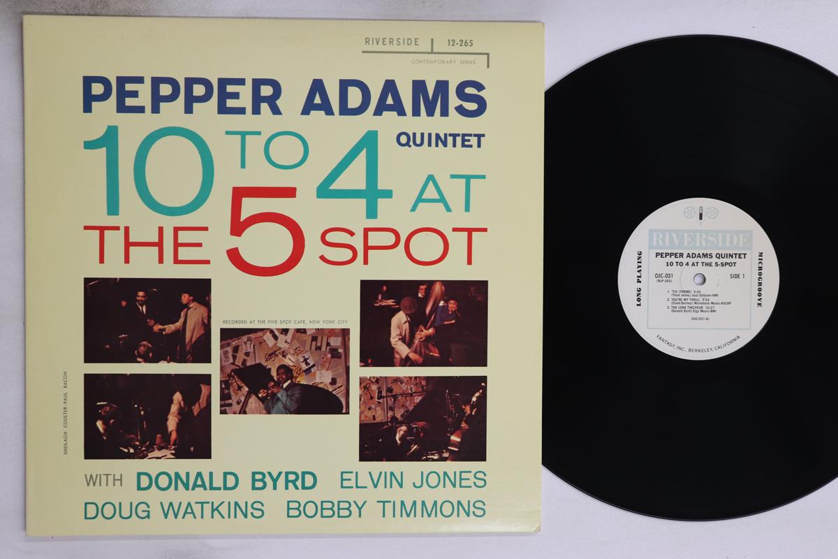 

LP Пластинка PEPPER ADAMS QUINTET - 10 To 4 At The 5-spot OJC031 ORIGINAL JAZZ C 1982 US Джаз Б/У