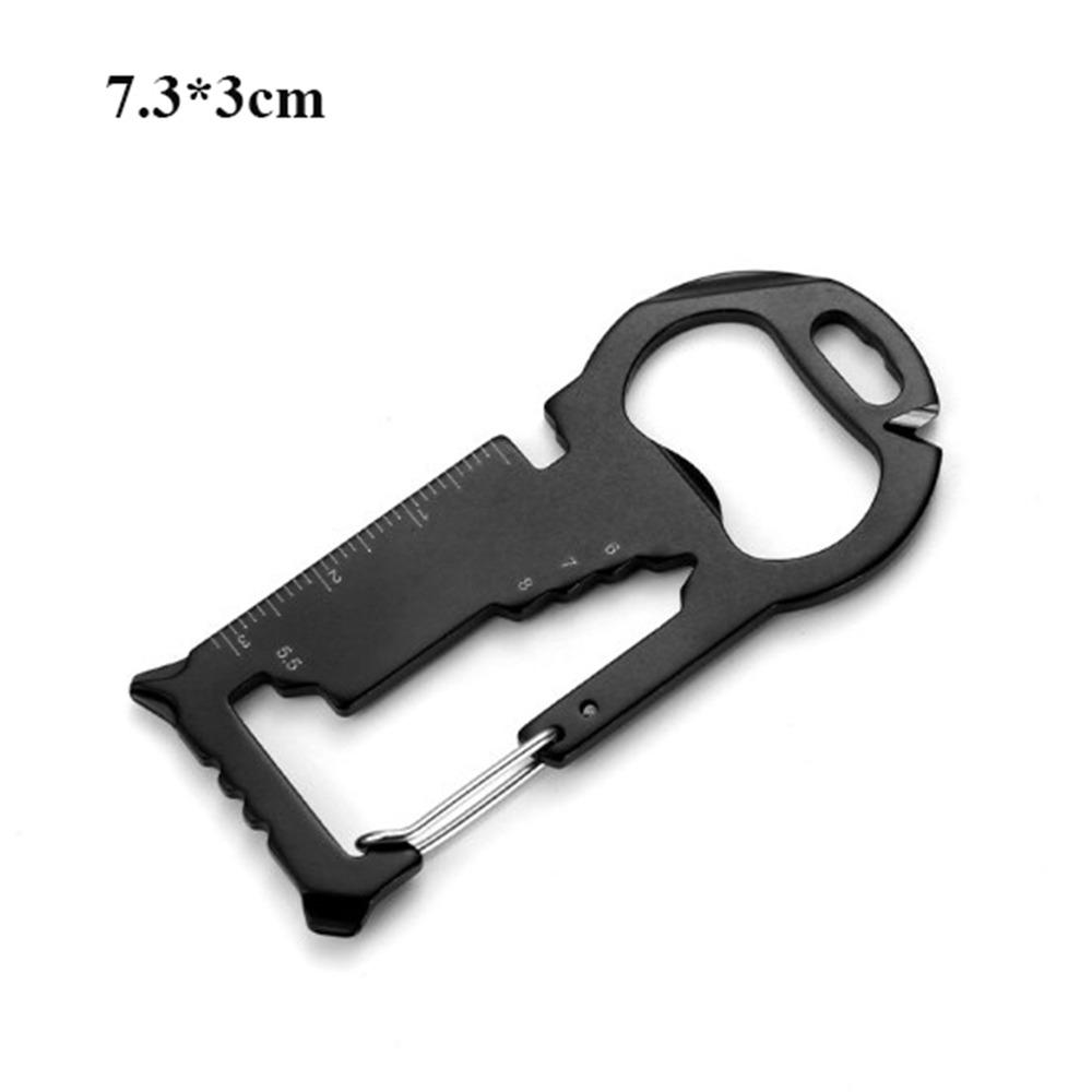 Stainless Steel Card Bottle Opener Multi-functional Portable Outdoor Camping Keychain Small Tool Household Combination Hardware
