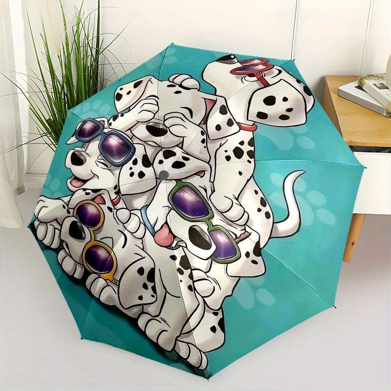 

Disney Dalmatian puppies,sunglasses Automatic Opening and Closing Umbrella - Suitable for all occasion and business umbrella, unisex portabl