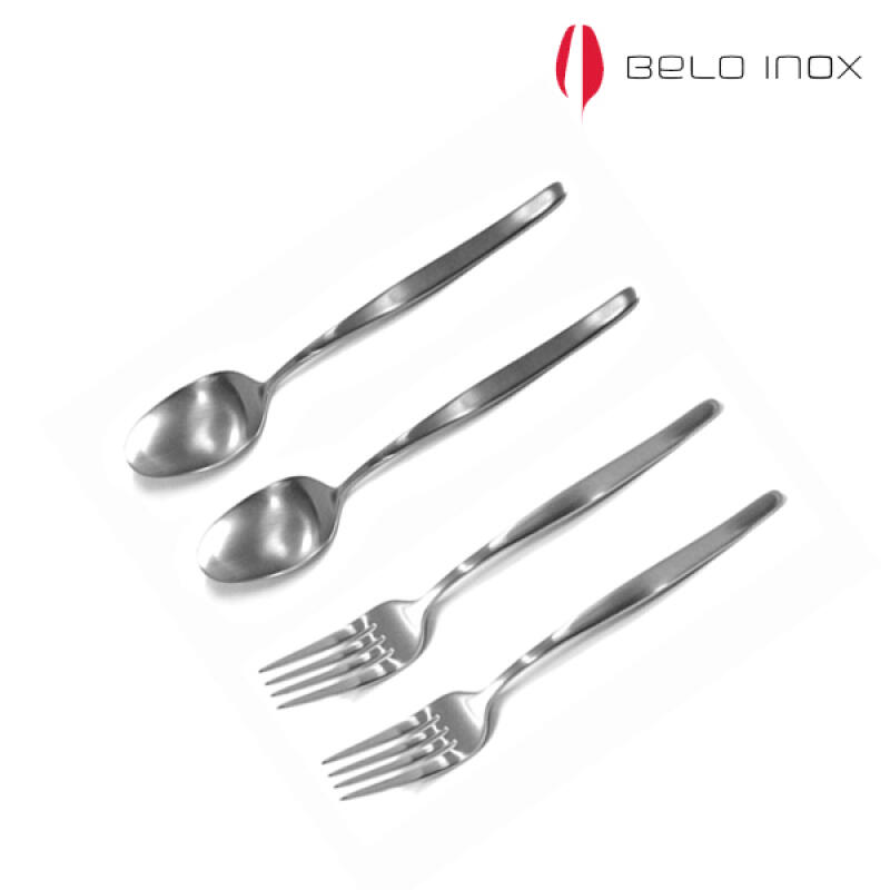 [belo inox] Bali matte dessert cutlery 4-piece set