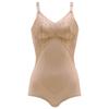 Wacoal EverChic Wireless Tummy Cotton Blend Material Comfortable and Size KA C85 LL Bodysuit, Slimming, Control, (Main Body), Smooth, Women's, ARA120,
