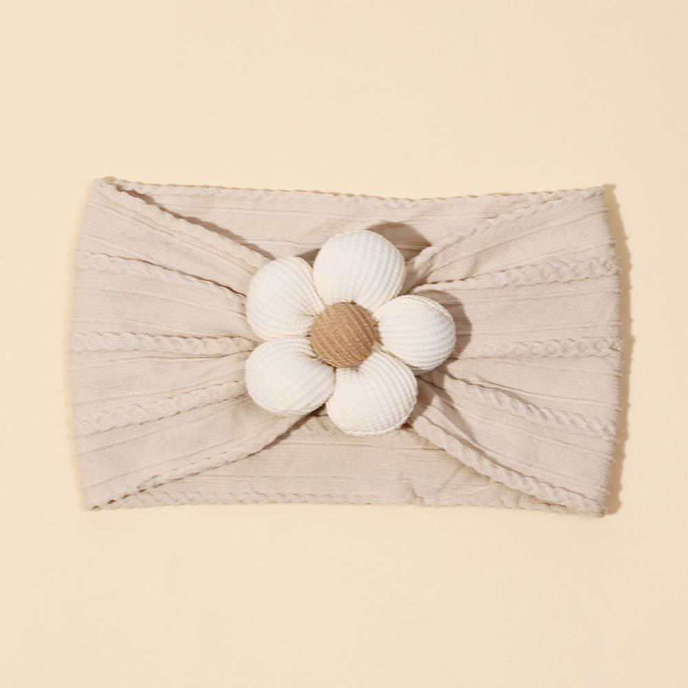 

Мягкий нейлоновый платок, 1 шт., подходит для новорожденных девочек, повязка на голову с цветком, эластичная повязка для волос, тюрбан, аксессуары для волос для малышей 1