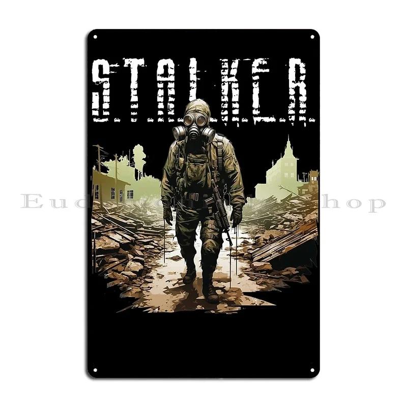 Stalker Heart Of Chernobyl Game Art Metal Plaque Designs Cinema Wall Cave Club Pub Tin Sign Poster