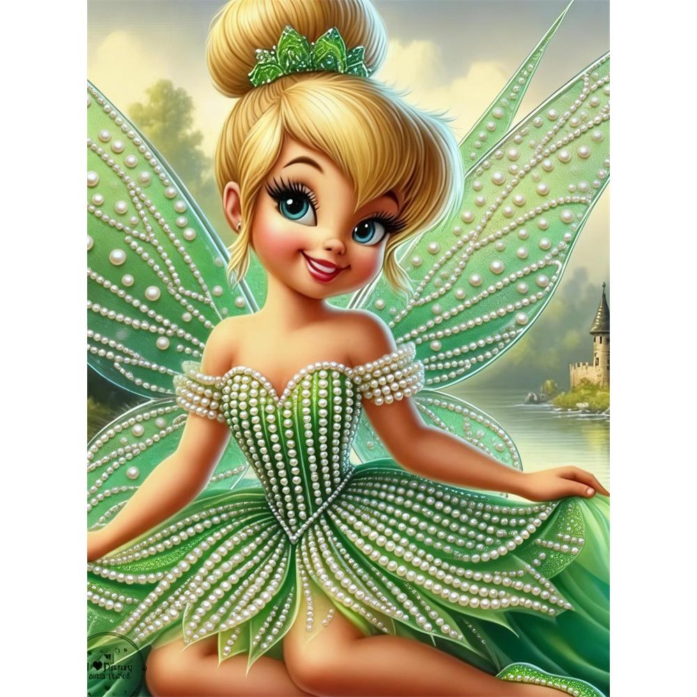 

Disney Pearl Painting Set Tinker Bell s Pearl Fairy Tale Moments Exquisite and Sparkling Artwork Perfect for Home Wall Decoration and Handmade Gifts 35x45cm