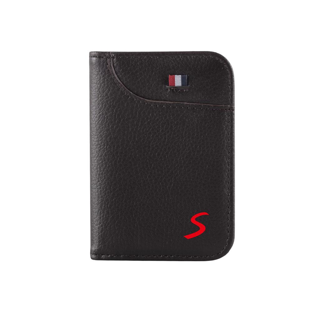 Para MINI Cooper JCW WORKS R55 R56 F55 F56 R57 R58 R59 R60 Logo del Coche Tarjeta de Crédito Licencia de Conducir Organizador Bolsa de Almacenamiento Cartera Decoración sfzkd77