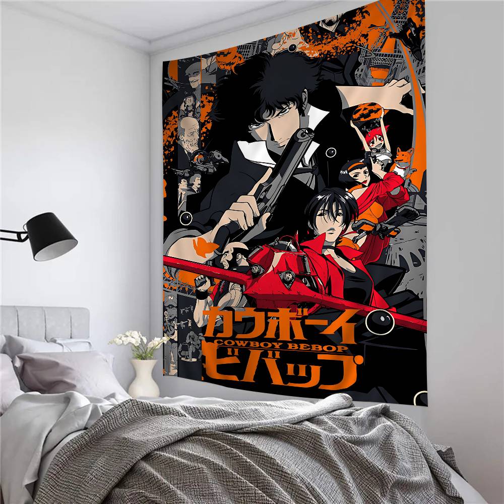 1PC Anime C-Cowboy B-bebopS Hanging Bohemian Tapestry Cheap Hippie Wall Hanging Bohemian Wall Tapestries Mandala Wall Hanging