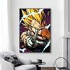 1pc Anime DRAGON BALL Vegeta Posters Self-adhesive Paper Print Home Living Room Bedroom Entrance Bar Cafe Art