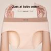 Ladies Spring and Autumn Cotton 10A Antibacterial Cotton Extended Crotch Middle Waist Triangle Briefs