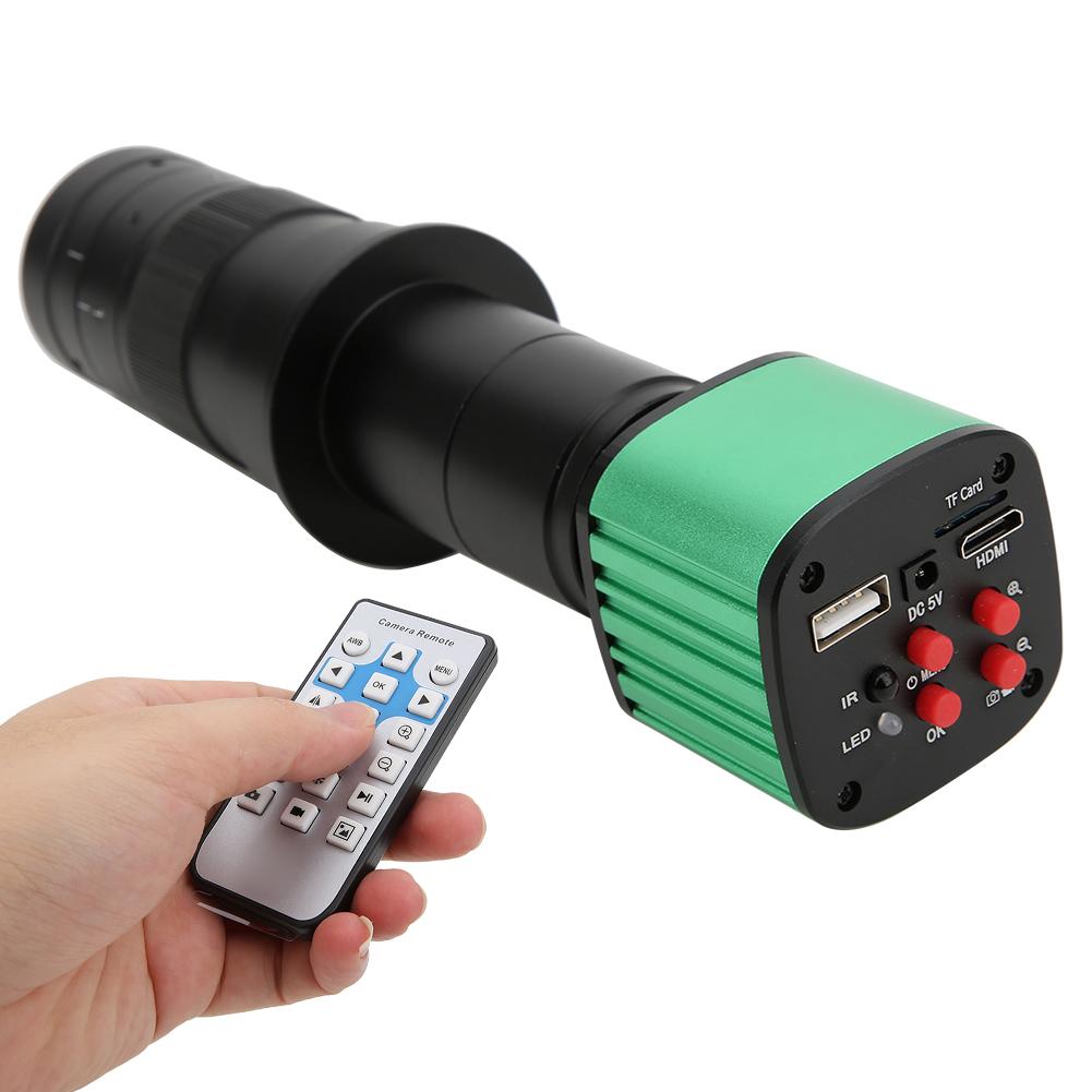16MP USB Industrial Electronic Digital Video Microscope Camera with 180X C Mount Lens Test Tool