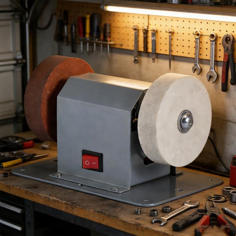 Electric Grinder Sharpener Polishing Unit With Variable Rate Adjustment And Turning Function Suitable For Detailed Work