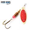 FISH KING 4 buc Spinner Bait 4g 7g 12g 18g 28g Spoon Naluci Stiuca Metal cu Treble Carlige Naluca de pescuit artificiala de bas