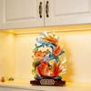 Artistic Resin Feng Shui Fish Figurine Symbolizing Abundances Decoration Perfect For Living Room Or Workspaces