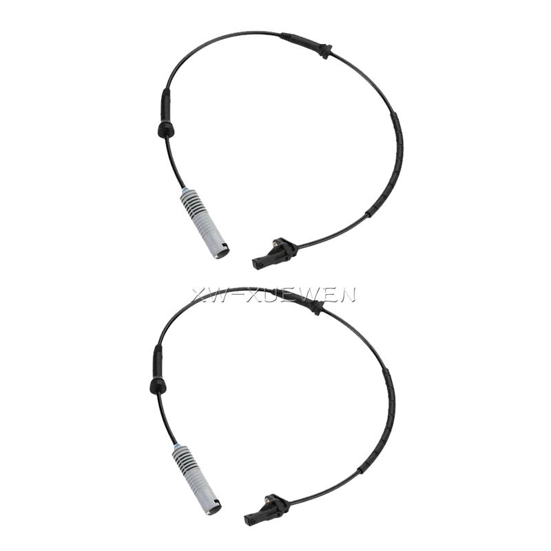 2PCS Front Left and Right ABS Wheel Speed Sensor 34526762465 For BMW E87 E88 E82 E90 E93 E92 120i 320i 318i 330i N46B20E