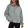 Women S Hooded Zip Thick Sweatshirt Casual Autumn Winter