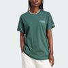 adidas Originals Alphabet Mini-Logo Bequemes Sportliches Atmungsaktives Kurzarm-T-Shirt Damen Oberteile Grün IX3540