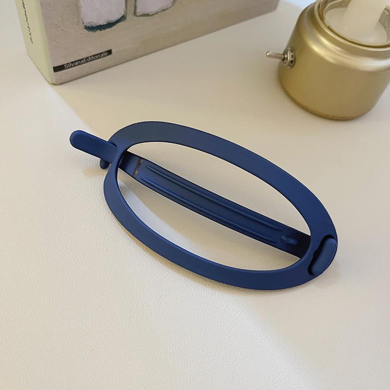 

Новые матовые овальные заколки для волос Элегантные женские однотонные заколки-пряжки Универсальные модные уличные заколки Аксессуары для волос для девочек