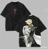 Claymore Gewaschenes T-Shirt 2026 Neues Modell Persönlichkeit Kleidung Hemd Vintage Locker Ganzjahreskleidung Kurz Paare hochwertiges T-Shirt