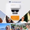 [MARSQUEST] Men's Polarized Sunglasses, UV400 UV Protection, Ultra-Lightweight, Driving Sunglasses, Wellington Style, Motorcycle Sunglasses, Impact Re