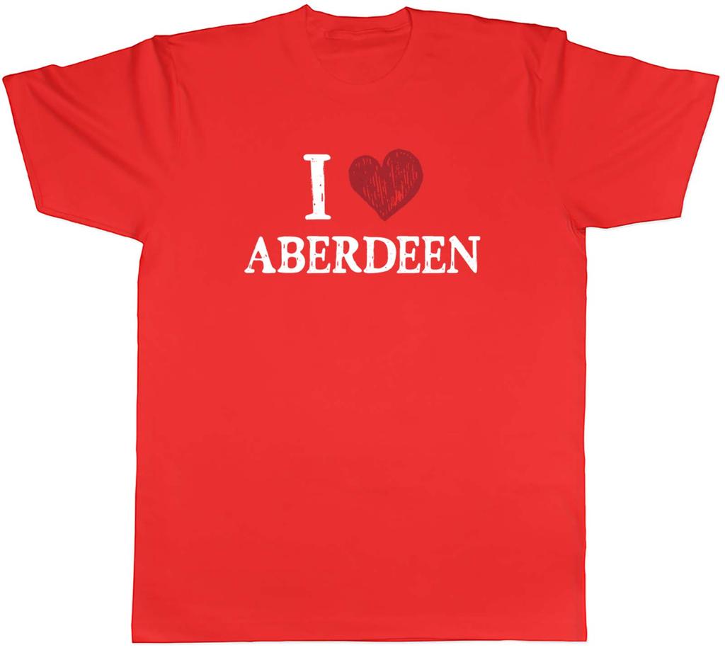 I Love Aberdeen Unisexs TShirt Scotland North Sea Tee Gift